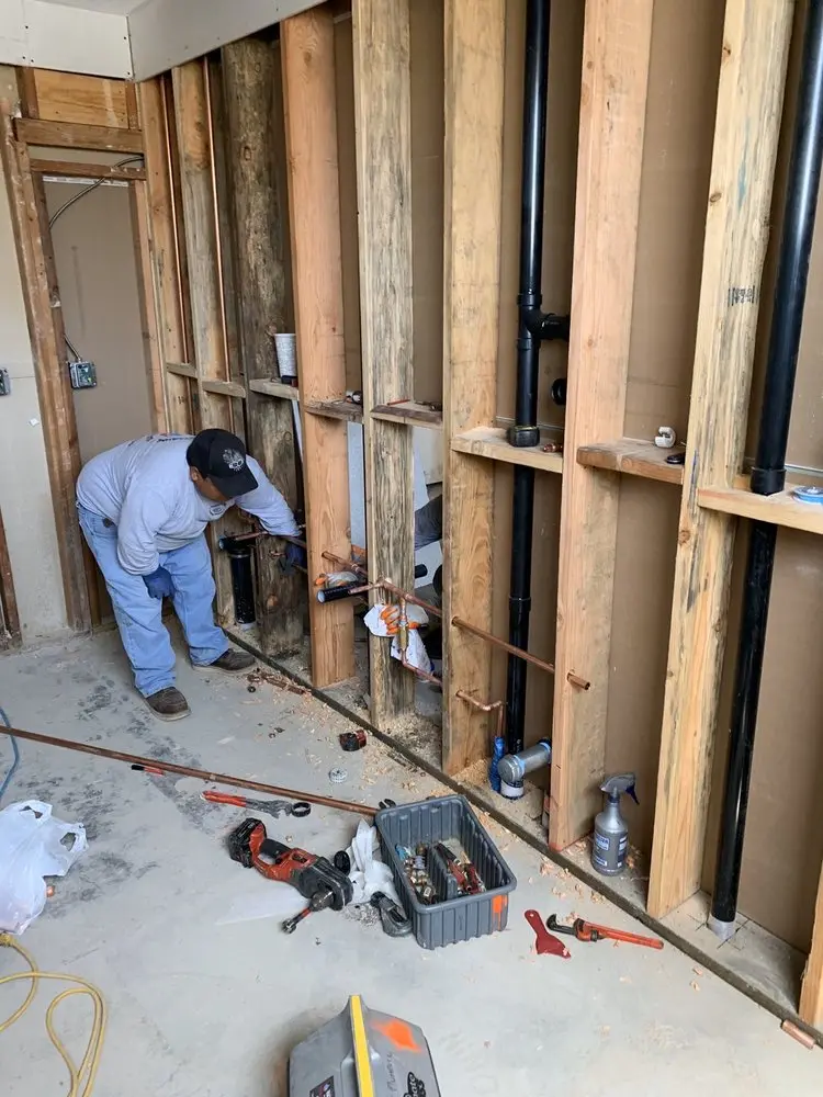 Commercial rough-in plumbing for Water Heater Replacement in Belden